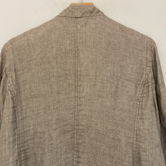Eileen Fisher Woman Brown Linen Jacket Size 2X - Picture 11 of 17